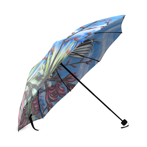 Fantail in Harakeke Foldable Umbrella (Model U01)