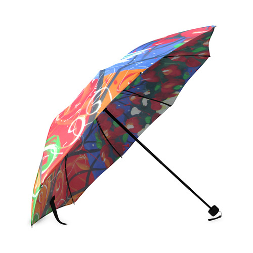 Kereru in pohutukawa umbrella Foldable Umbrella (Model U01)