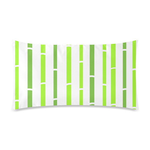 Rectangle designers WILD FRESH GREEN bamboo collection by guothova! Rectangle Pillow Case 20"x36"(Twin Sides)