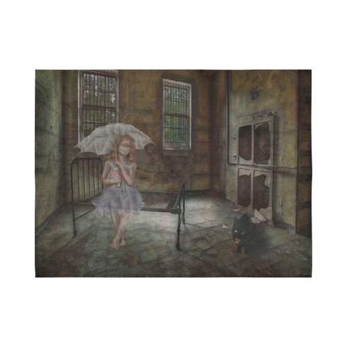 Room 13 - The Girl Cotton Linen Wall Tapestry 80"x 60"