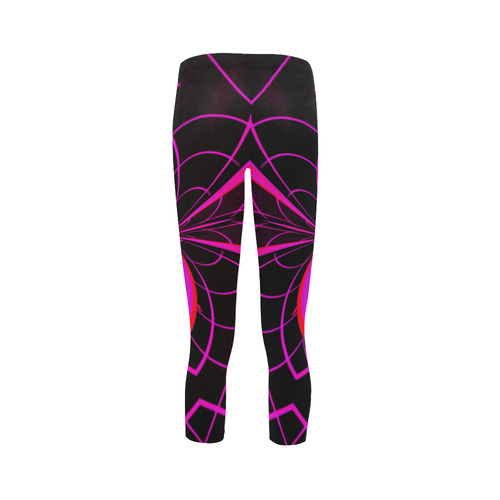 pINK N pURPLE pUZZLE Capri Legging (Model L02)