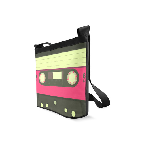 Pink Cassette Tape Crossbody Bags (Model 1613)