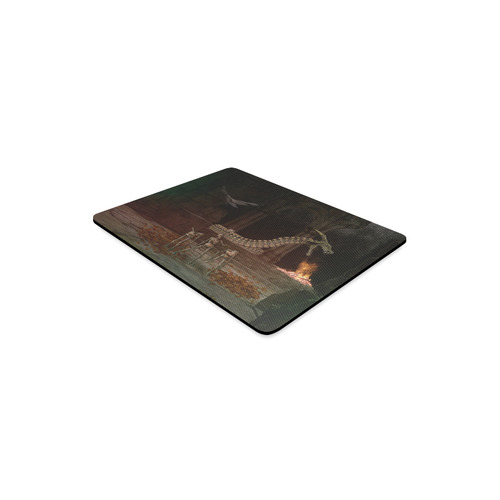 Dragon meet his Zombie Friends Rectangle Mousepad