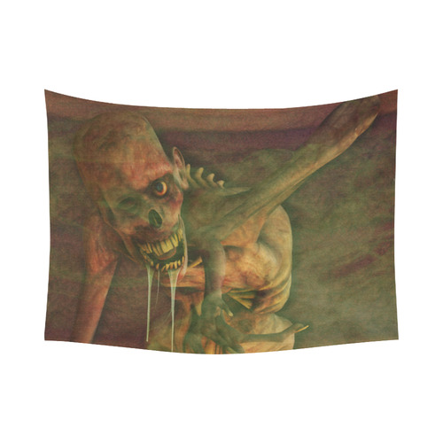 The Life OF A Zombie Cotton Linen Wall Tapestry 80"x 60"