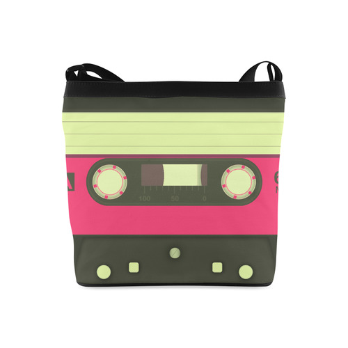 Pink Cassette Tape Crossbody Bags (Model 1613)