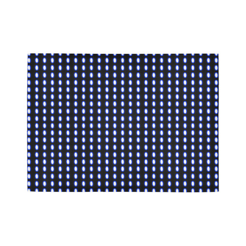 Blue Dots Area Rug7'x5'