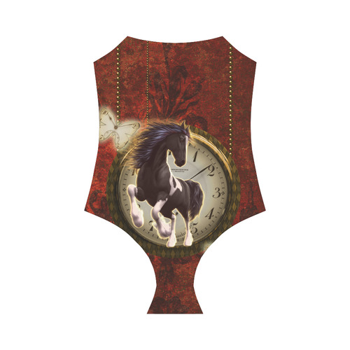 Wonderful horse on a clock Strap Swimsuit ( Model S05)