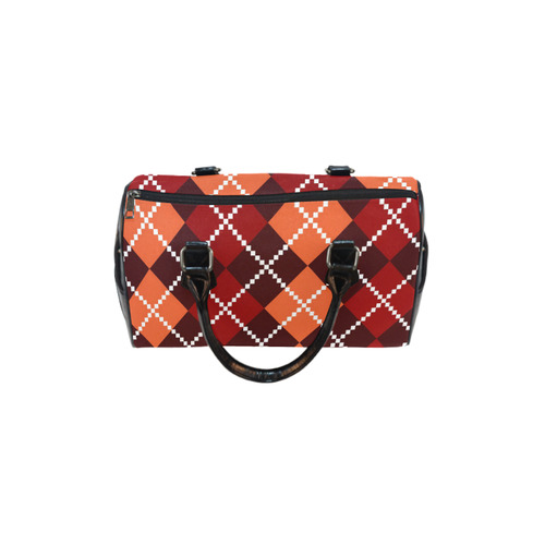 Designers bags edition. Vintage brown and orange 70s edition : Design for ladies Boston Handbag (Model 1621)