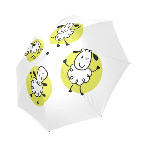 Original designers fashion umbrella with Kids Sheep characters / like from Story. Original Gift edit Foldable Umbrella (Model U01)