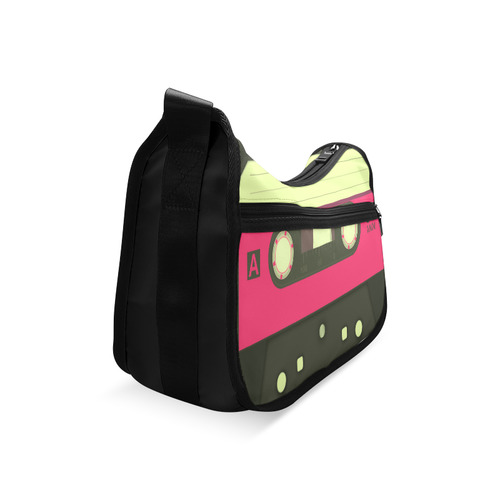 Pink Cassette Tape Crossbody Bags (Model 1616)