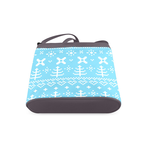 Original PIXEL blue art Designers winter edition for Girls Bag Crossbody Bags (Model 1613)