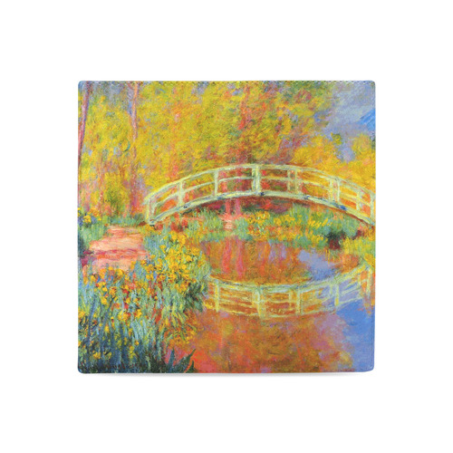 Monet Japanese Bridge Reflection Women's Leather Wallet (Model 1611)