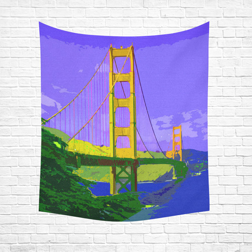 Golden_Gate_Bridge_20160909 Cotton Linen Wall Tapestry 51"x 60"