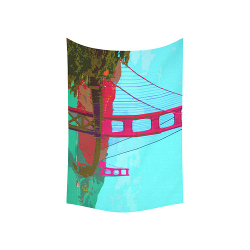Golden_Gate_Bridge_20160901 Cotton Linen Wall Tapestry 60"x 40"
