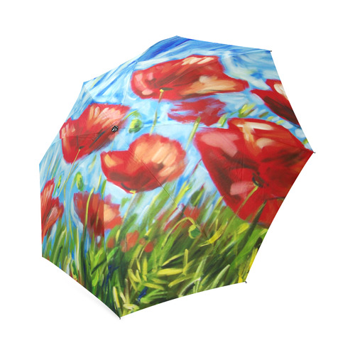Summer Poppies Umbrella Foldable Umbrella (Model U01)