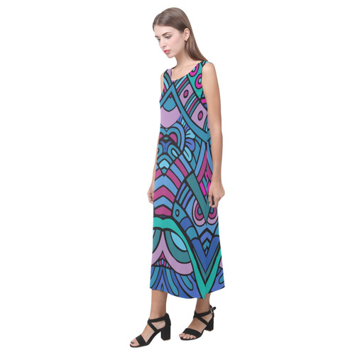 Ethnic2 Phaedra Sleeveless Open Fork Long Dress (Model D08)