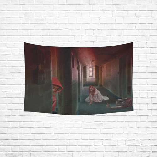 Survive the Zombie Apocalypse Cotton Linen Wall Tapestry 60"x 40"