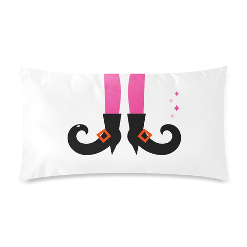 Witch legs : Halloween illustration and Art. Special feature : this illustration was used by couple Rectangle Pillow Case 20"x36"(Twin Sides)