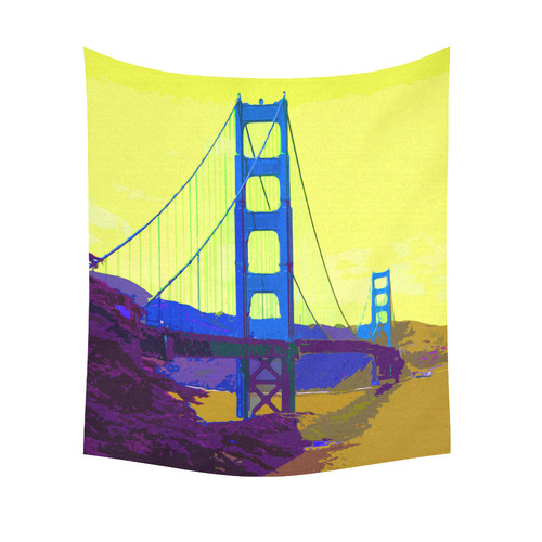 Golden_Gate_Bridge_20160904 Cotton Linen Wall Tapestry 51"x 60"