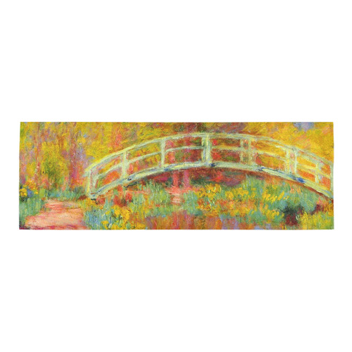 Monet Japanese Bridge Reflection Area Rug 9'6''x3'3''