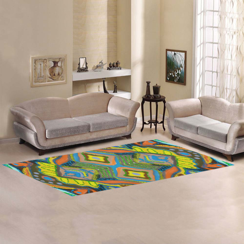 coral 7 Area Rug 9'6''x3'3''