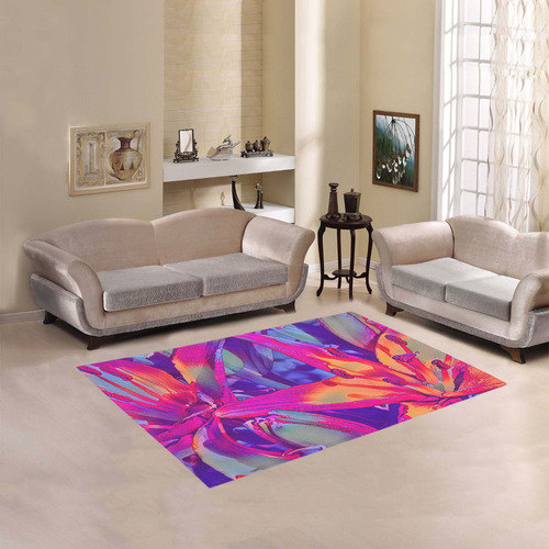 Floral ArtStudio 1016B Area Rug 5'3''x4'