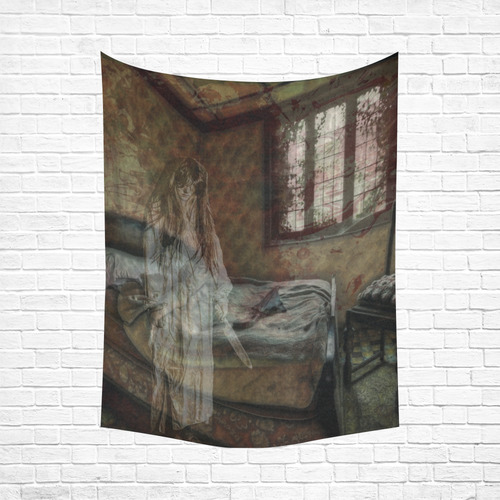 The Ghost in my House Cotton Linen Wall Tapestry 60"x 80"