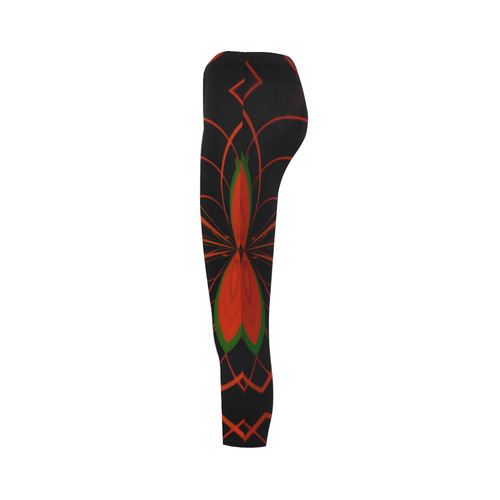 nEON pUNKIN pATCH Capri Legging (Model L02)