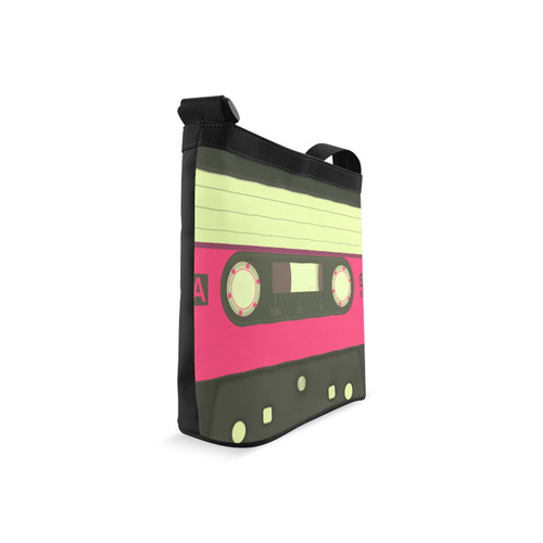 Pink Cassette Tape Crossbody Bags (Model 1613)