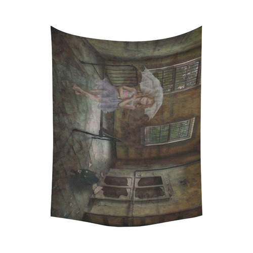 Room 13 - The Girl Cotton Linen Wall Tapestry 80"x 60"