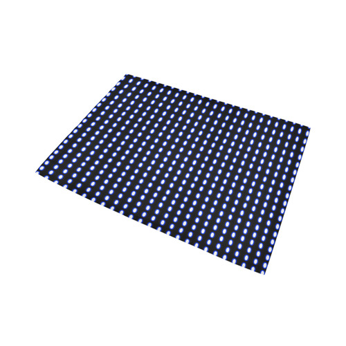 Blue Dots Area Rug7'x5'