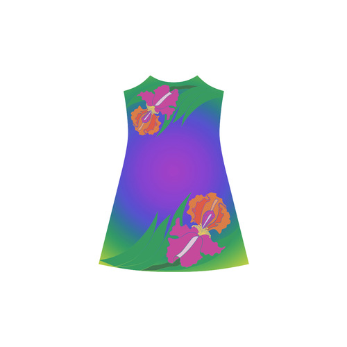 Iris Peacock Rainbow Alcestis Slip Dress (Model D05)