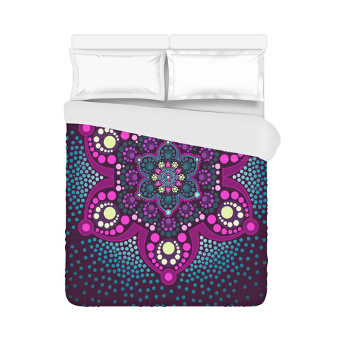 Dot painting meets mandalas 16 - 3 Duvet Cover 86"x70" ( All-over-print)