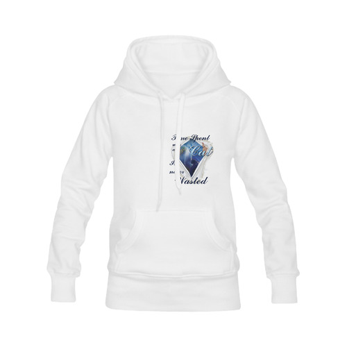 Time spent with your cat Women's Classic Hoodies (Model H07)