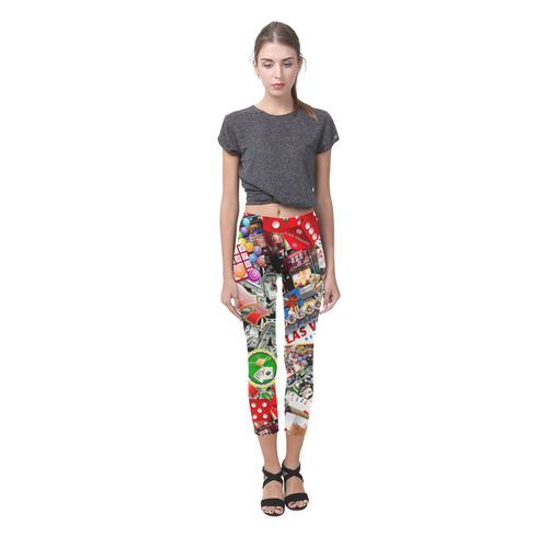 Las Vegas Icons - Gamblers Delight Capri Legging (Model L02)