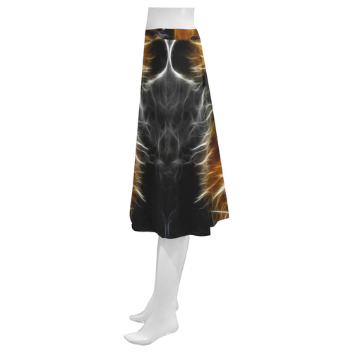 Mans Best Friend Mnemosyne Women's Crepe Skirt (Model D16)