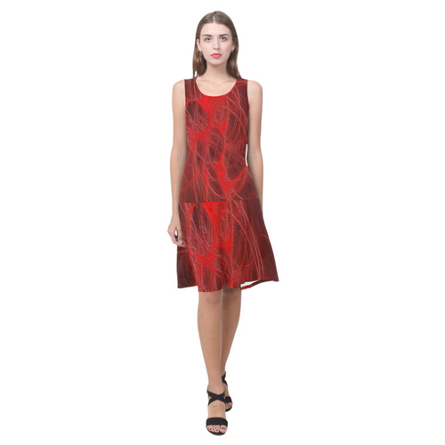 Organic - Flesh And Blood Sleeveless Splicing Shift Dress(Model D17)