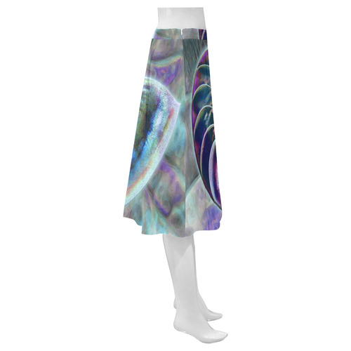 Wonderful Iridescent SHELL SNAIL Mnemosyne Women's Crepe Skirt (Model D16)