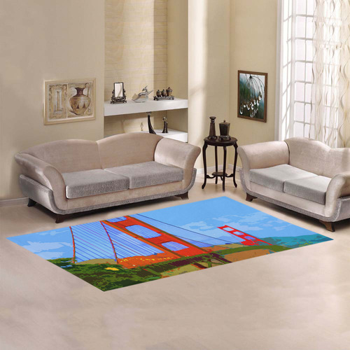 Golden_Gate_Bridge_20160910 Area Rug 7'x3'3''