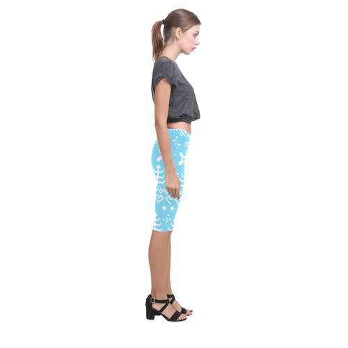 Designers NORDIC pixel-art leggings Art Edition Hestia Cropped Leggings (Model L03)