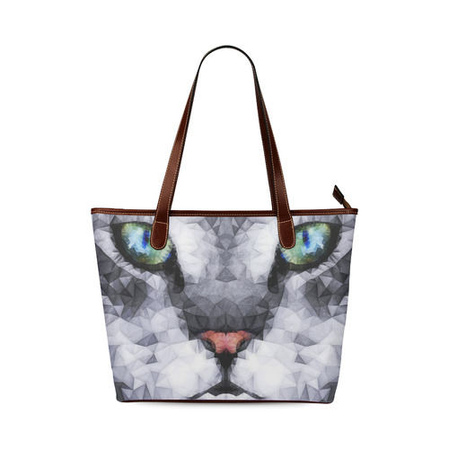hypnotized cat Shoulder Tote Bag (Model 1646)