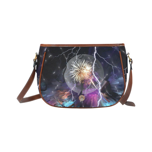 Space Night by Artdream Saddle Bag/Small (Model 1649) Full Customization