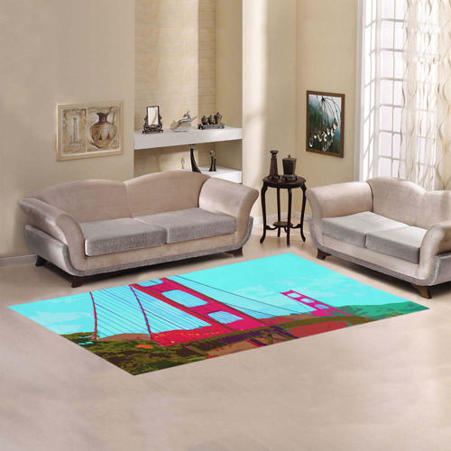 Golden_Gate_Bridge_20160901 Area Rug 7'x3'3''