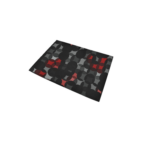 black gray red Area Rug 2'7"x 1'8‘’
