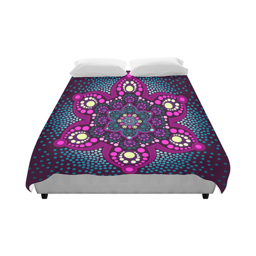 Dot painting meets mandalas 16 - 3 Duvet Cover 86"x70" ( All-over-print)