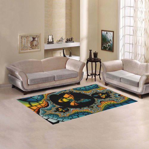 butterflies Area Rug 5'x3'3''