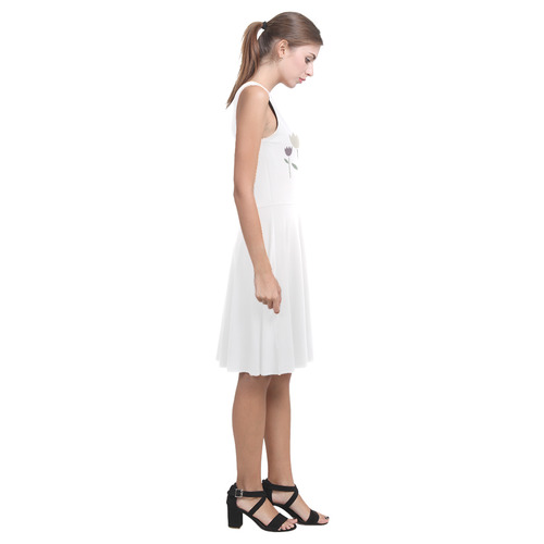 Winter beauty : artistic white and grey edition with Tulips Atalanta Casual Sundress(Model D04)