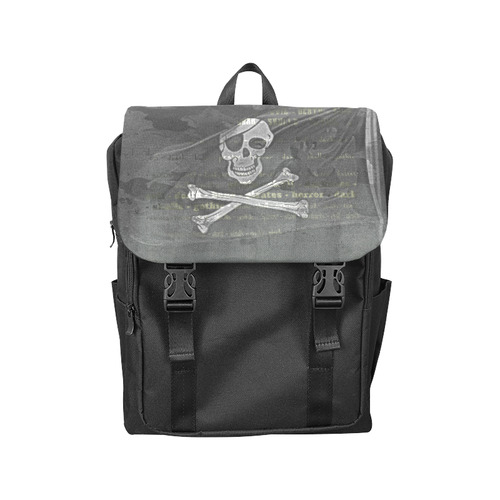 Vintage Skull Pirates Flag Casual Shoulders Backpack (Model 1623)