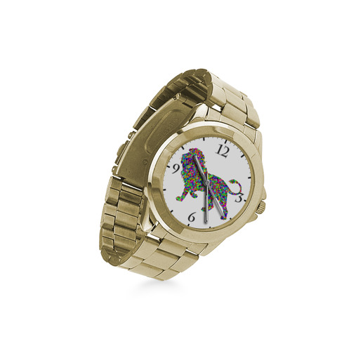 Abstract Triangle Lion Custom Gilt Watch(Model 101)