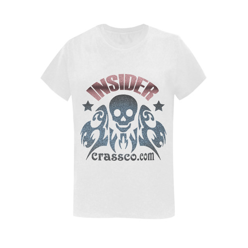 SKULL INSIDER Women's T-Shirt in USA Size (Two Sides Printing)